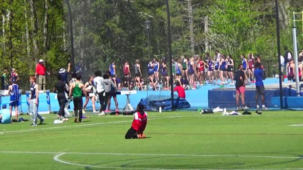 Girls 100 Prelims Heat 3
