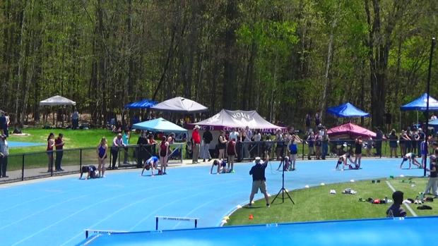 Girls 300 Hurdles Finals Section 1