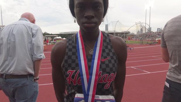 Angel Brefo earns silver in 5A 400m
