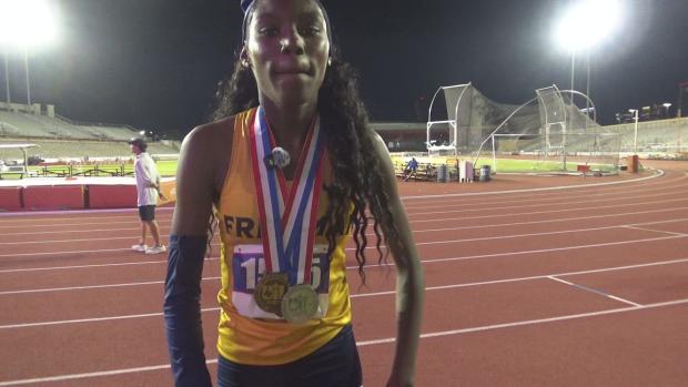 Tiana Peck Bronze medalist in 4A 200m