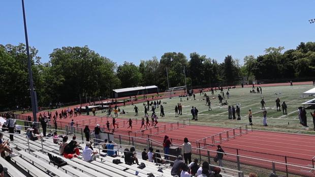 Group 4 Girls 100 Hurdles Finals Section 1