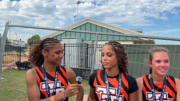 Tahlequah Girls 4x200m Relay Interview 