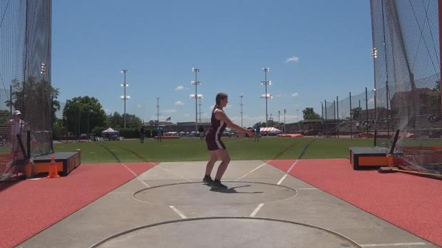 3A Girls Discus Finals Flight 1