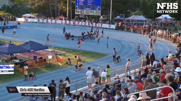 Girls 400 Hurdles Finals Section 2
