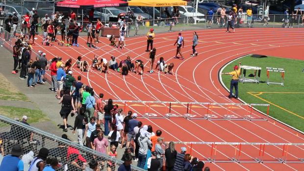 Group 2 Girls 100 Hurdles Finals Section 1