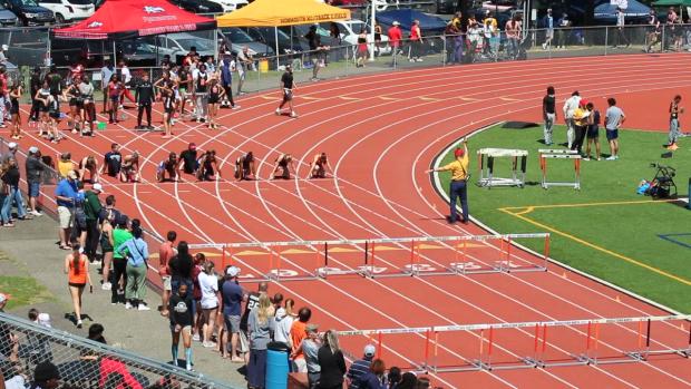 Group 3 Girls 100 Hurdles Finals Section 1