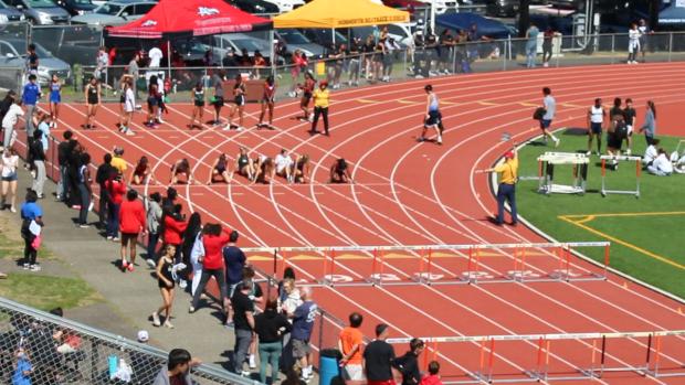 Group 2 Girls 100 Hurdles Prelims Heat 3