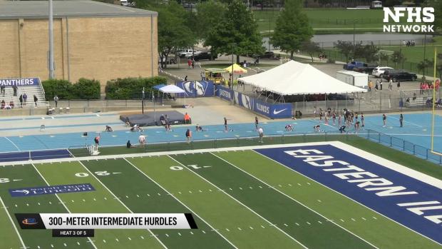 1A Girls 300 Hurdles Prelims Heat 3