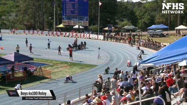 2A Boys 4x100 Relay Finals Section 1