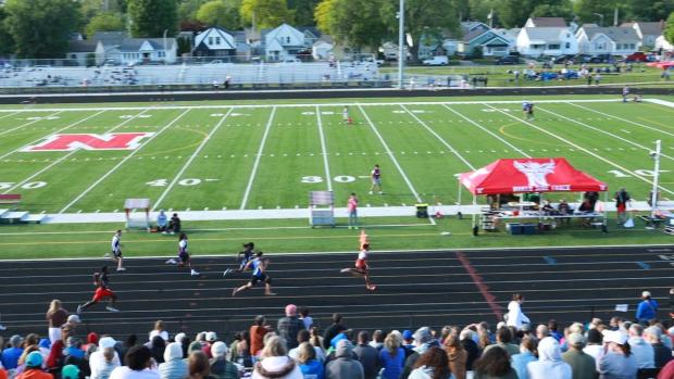 Boys 100 Prelims Heat 1