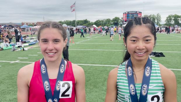 Katie Froelich and Angela Zeng on another 1-2 finish