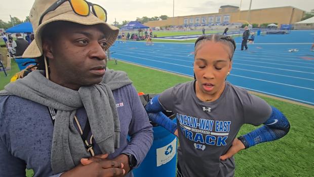 Alaina Steele is happy to be back at the state meet