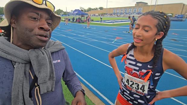 Kayla Riepe wins her 400, moves on to 3A finals