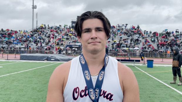 Mason Prokay on his AAA javelin win