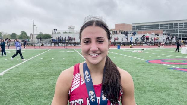 AnnaSophia Viccari after her 800 win in AA