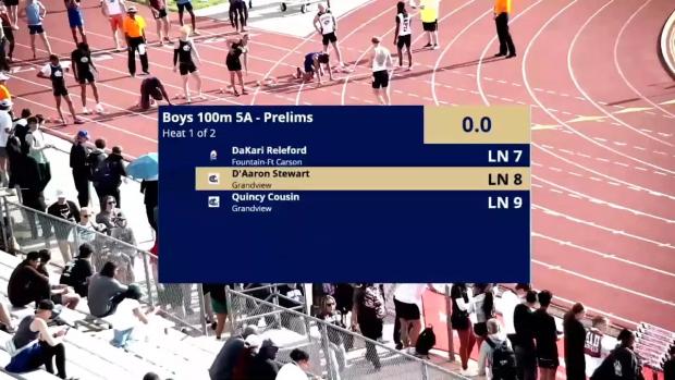 5A Boys 100 Prelims Heat 1