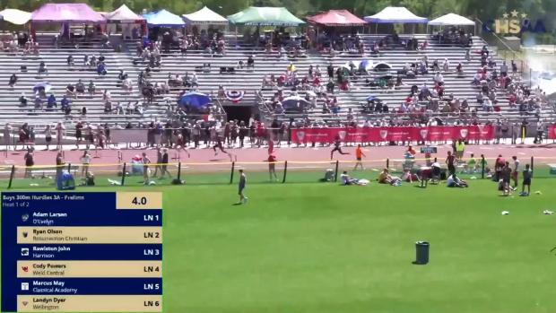 3A Boys 300 Hurdles Prelims Heat 1