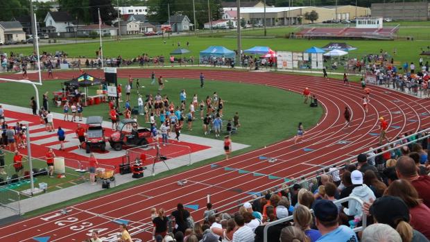 Girls 4x100 Relay Finals Section 2