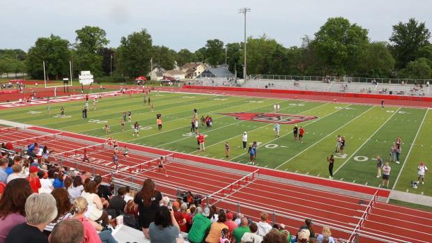 Girls 100 Hurdles Prelims Heat 1