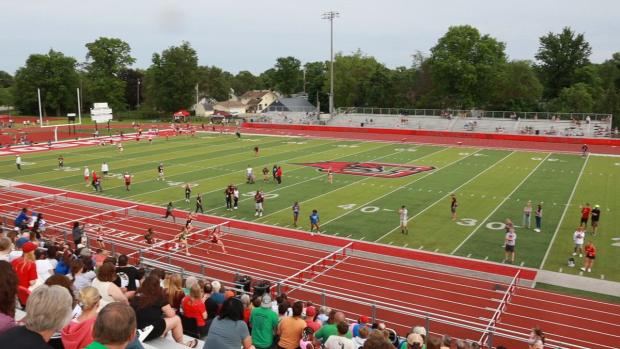 Girls 100 Hurdles Prelims Heat 2