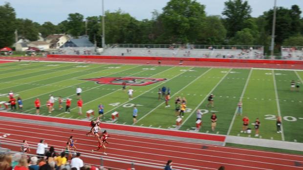 Girls 100 Prelims Heat 2