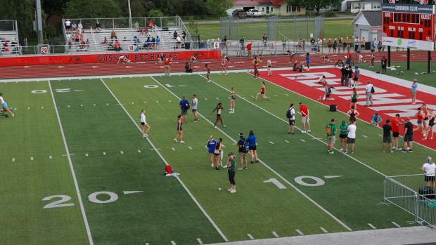 Girls 300 Hurdles Finals Section 1