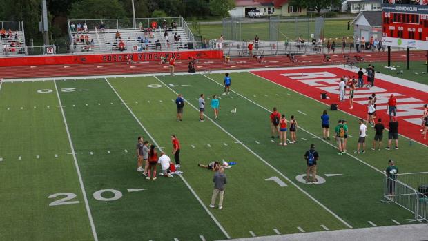 Girls 300 Hurdles Finals Section 2