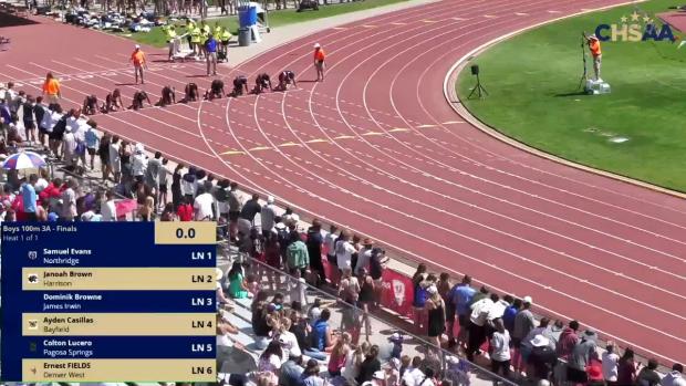 3A Boys 100 Finals Section 1