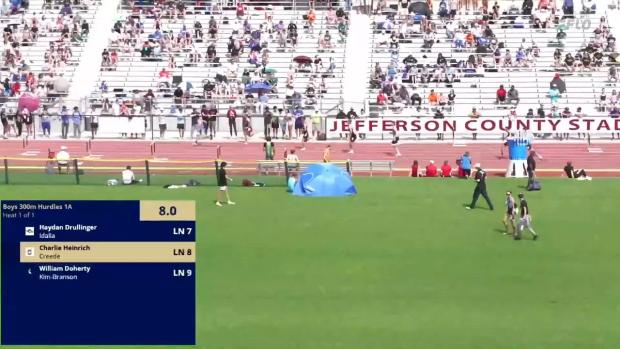 1A Boys 300 Hurdles Finals Section 1