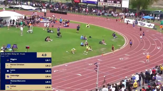 2A Girls 4x100 Relay Finals Section 1