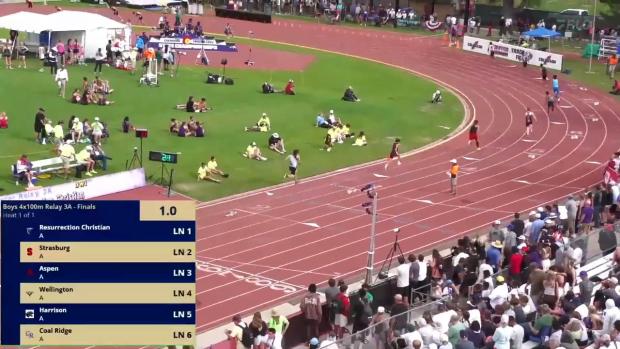 3A Boys 4x100 Relay Finals Section 1