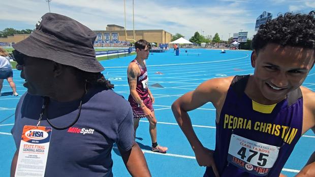 Trae Brickner ran well in 110HH prelim