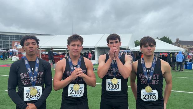 Garnet Valley Boys on 3A 4x100m State Title