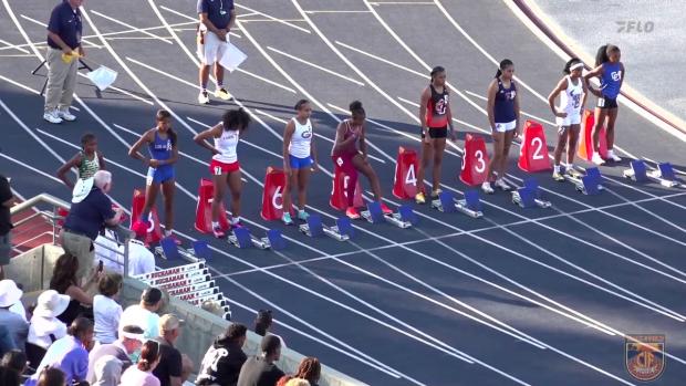 Varsity Girls 100 Hurdles Finals Section 1