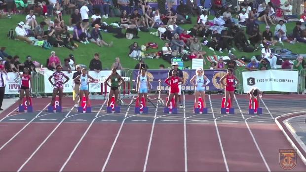 Varsity Girls 100 Finals Section 1
