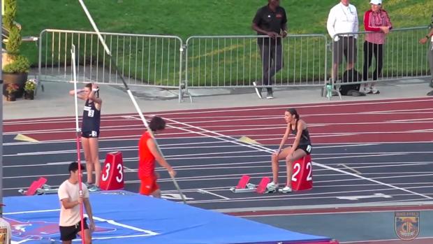 Varsity Girls 300 Hurdles Finals Section 1