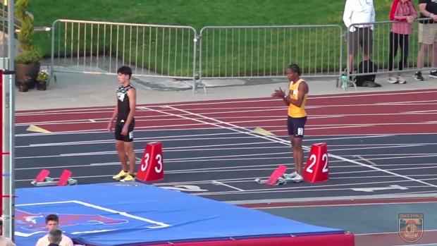 Varsity Boys 300 Hurdles Finals Section 1