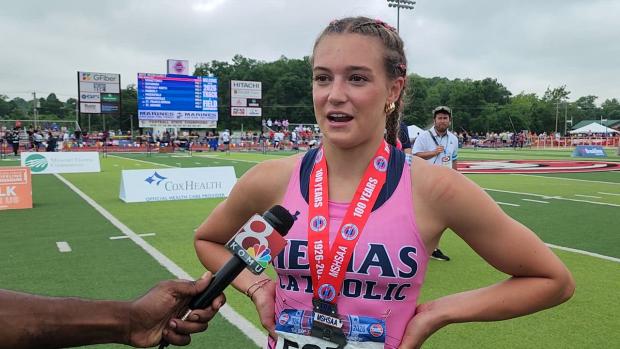 Helias' Isla Alfultis After 2nd in 100H & 100