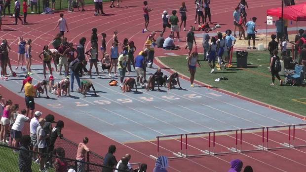 Girls 100 Hurdles Prelims Heat 2 - NJSIAA MOCs