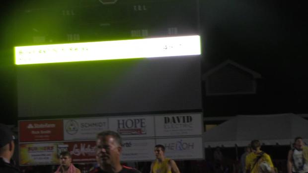Brownsburg burns track for state record 40.60- 4x1r