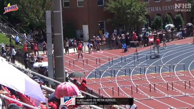 4A Boys 110 Hurdles Prelims Heat 2