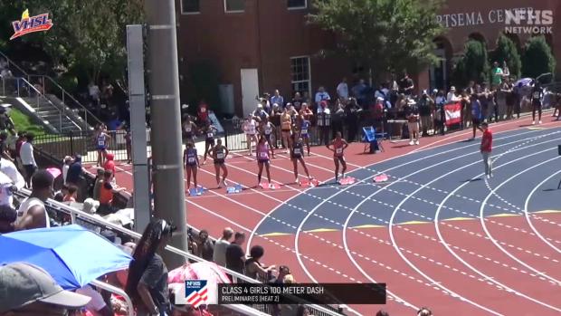 4A Girls 100 Prelims Heat 2
