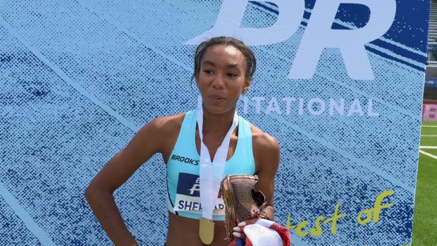 Paige Sheppard after US#7 All-Time 2:00.65!