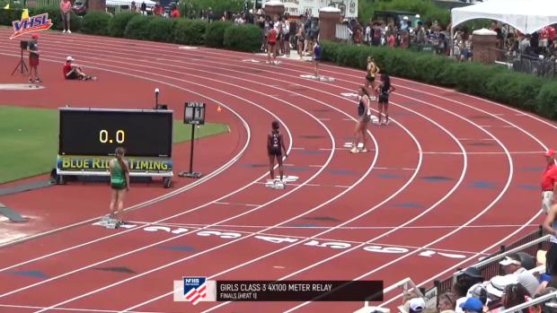 3A Girls 4x100 Relay Finals Section 1