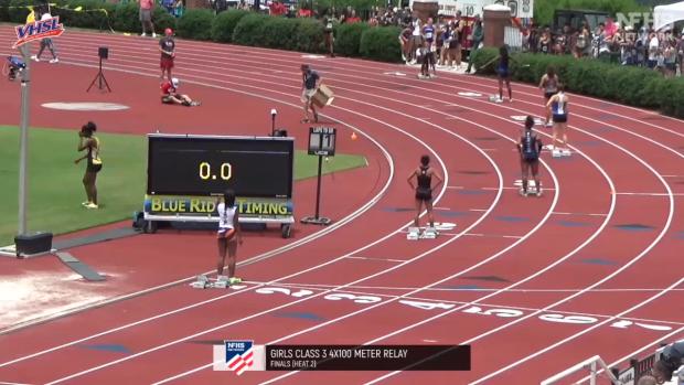 3A Girls 4x100 Relay Finals Section 2