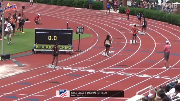 4A Girls 4x100 Relay Finals Section 3