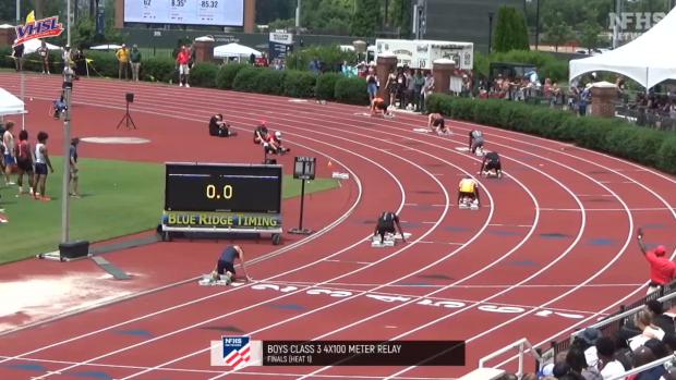 3A Boys 4x100 Relay Finals Section 1