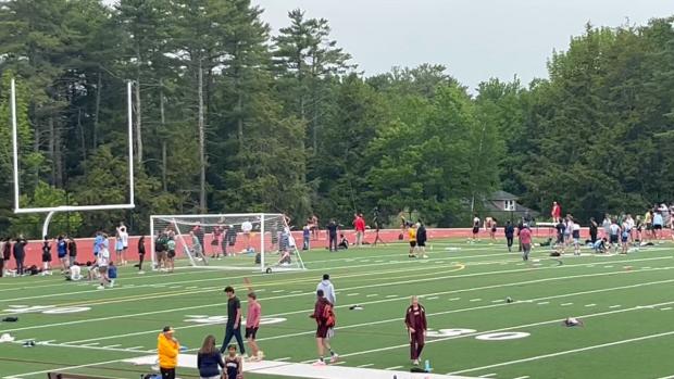 High School Girl's 200m Dash Heat 1