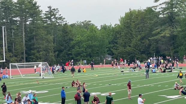 High School Girl's 200m Dash Heat 4