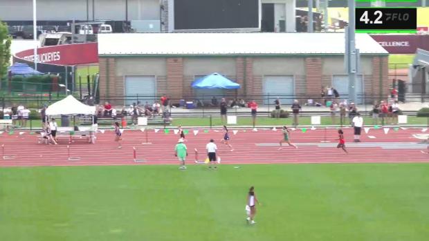 Division 3 Girls 300 Hurdles Prelims Heat 2